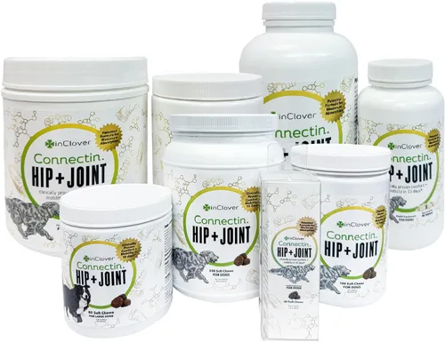 Vista 9 de InClover Connectin Suplemento natural para cadera y articulaciones para gatos con glucosamina, condroitina y ácido hialurónico, polvo
