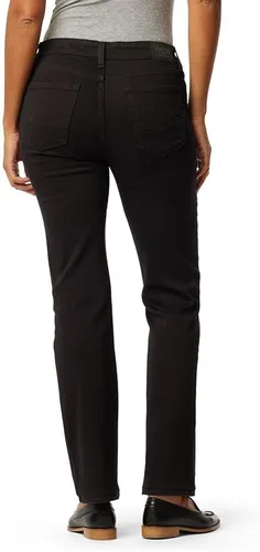Vista 3 de Signature by Levi Strauss & Co. Gold - Jeans rectos con curvas para mujer (disponibles en tallas extragrandes)