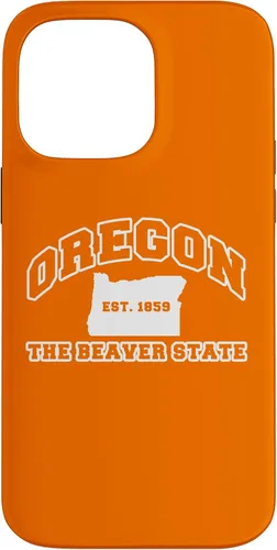 Vista 21 de iPhone 16 Oregon Souvenir Vacation Est 1859 The Beaver State Adults Case