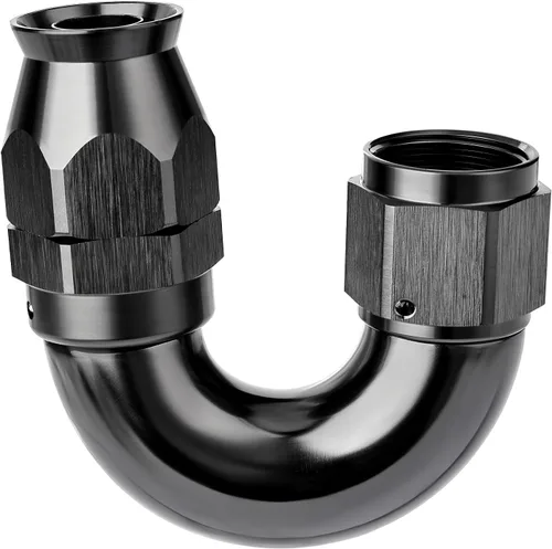Vista 10 de EVIL ENERGY - Adaptador de manguera de una pieza PTFE 4AN de 30 grados, aluminio, color negro
