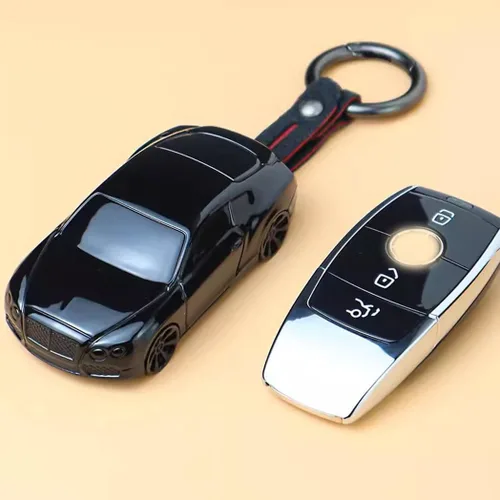 Vista 5 de Funda Protectora de Llave de Modelo de Coche ABS Compatible con Mercedes Benz 2017-2021 Clase E 2018-2021 Clase S 2019-2021 Clase A Clase C Clase G