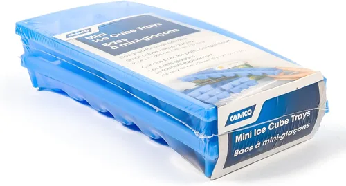 Vista 4 de Camco Bandeja apilable para cubitos de hielo en miniatura para espacios compactos, 2 unidades (44100), azul (paquete de 4)