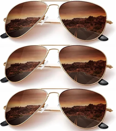 Vista 16 de KALIYADI Classic Aviator Sunglasses for Men Women Driving Sun glasses Polarized Lens UV Blocking Negro