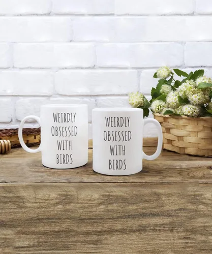 Vista 5 de Taza de observación de aves, taza de pájaro, tazas de café de pájaros, taza de pájaros, taza de nerd de pájaro, taza de cerámica del pájaro