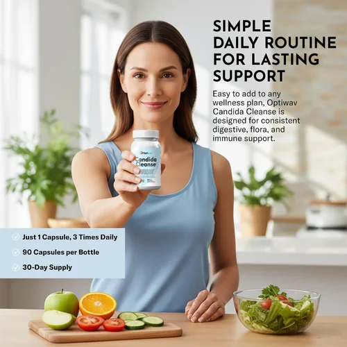 Vista 6 de Candida Cleanse - Suplemento de desintoxicación – Sobrecrecimiento de levadura natural Candi Balance Apoyo oral para mujeres y hombres – Probióticos
