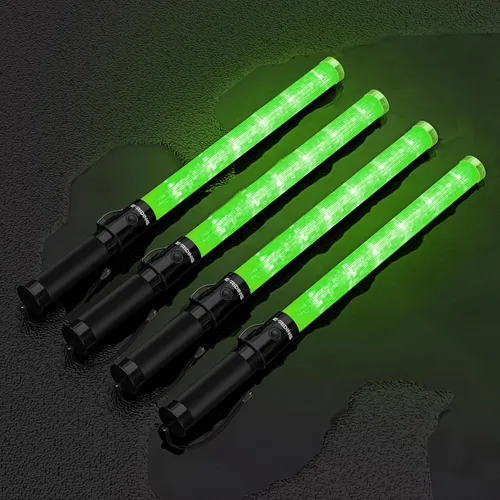 Vista 16 de E-riding Varita de Tráfico con Luz de Seguridad de 21 pulgadas Alta Visibilidad, Duradera, Portátil Varita de Control de Tráfico con 3 Modos