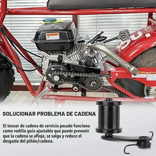 Vista 4 de Tensor de Cadena con Rodillo de 1-3/4" para Mini Bicicleta Coleman BT200X CT200U Trail CT200U-EX MiniBike TrailMaster Massimo MB200 Hensim Baja Heat