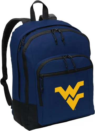 Vista 6 de Broad Bay West Virginia University Mochila CLASSIC STYLE WVU Mochila Funda para portátil, Negro -, Computadora portátil