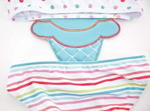 Vista 5 de Coralup Traje de baño de una sola pieza con diseño de flamenco y sirena