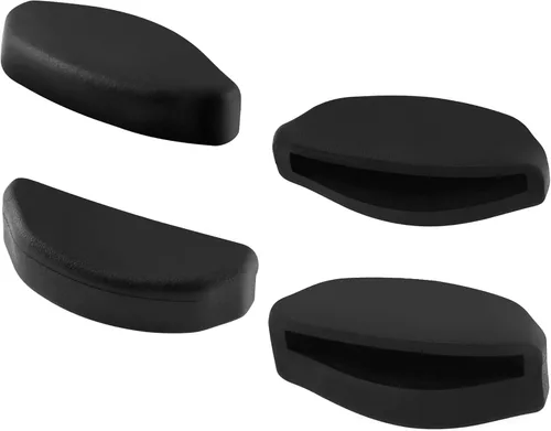 Vista 19 de Mryok Replacement Nose Pieces Nose Pads for Oakley Frogskins Range/Hybrid/HSTN/Top Knot/Frogskins Range XL Sunglass - Options 1 par negro - ajuste