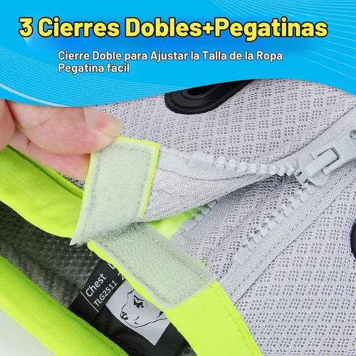 Vista 3 de JUXZH Chaleco de enfriamiento para perros, chaqueta de enfriamiento Verde