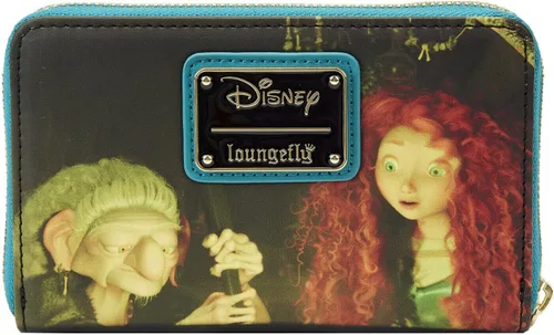 Vista 3 de Loungefly Disney Brave Merida Princess Scenes - Cartera con cremallera, Varios colores, Cartera