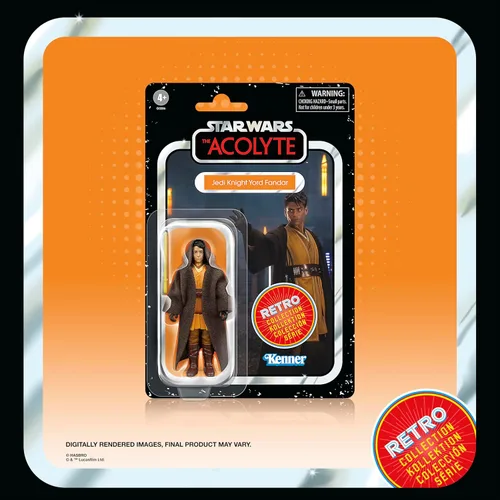 Vista 8 de STAR WARS Retro Collection The Acolyte - Paquete múltiple de figuras de acción coleccionables de 3.75 pulgadas, paquete de 6