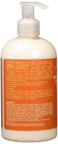 Vista 3 de Shea Moisture Aceite de argán y leche de almendras suave y acondicionador para unisex, 13 onzas