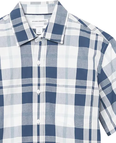 Vista 5 de Tienda Essentials Men's Slim-Fit Short-Sleeve Poplin Shirt