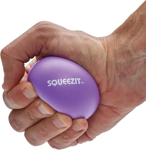 Vista 5 de Unique Sports Pelotas Squeeze-It para terapia de codo de tenis - 3 niveles de resistencia rojo