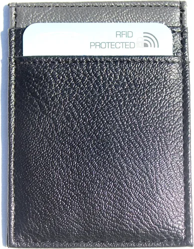 Vista 2 de ScanSafe - Estuche para tarjetas para hombre, color negro, Negro