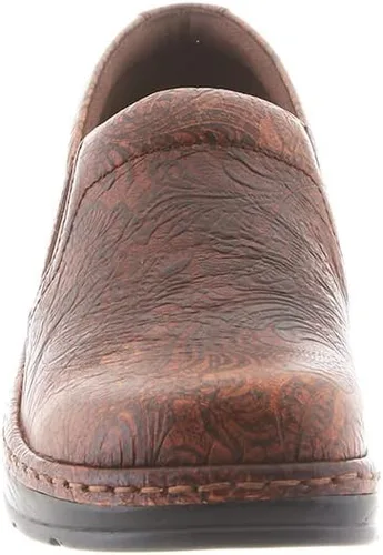 Vista 5 de KLOGS Calzado de mujer Naples cuero cerrado espalda Zueco de enfermería, Marrón, 7.5