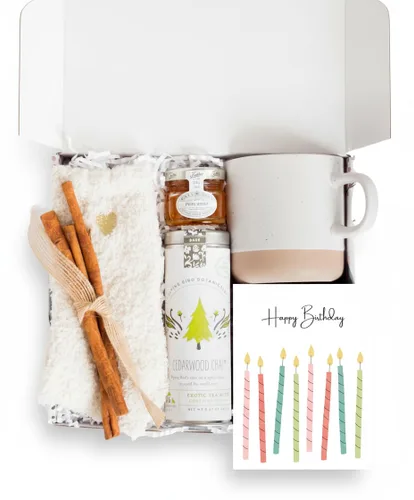 Vista 9 de Unboxme Get Well Soon - Cesta de regalo reconfortante para mujeres, caja de cuidado personal calmante con calcetines esponjosos, taza de cerámica