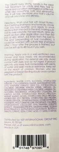 Vista 3 de SPPRANDOM - Tratamiento de queratina ultra fuerte de uva con champú clarificante, 4 onzas por Smart Protection