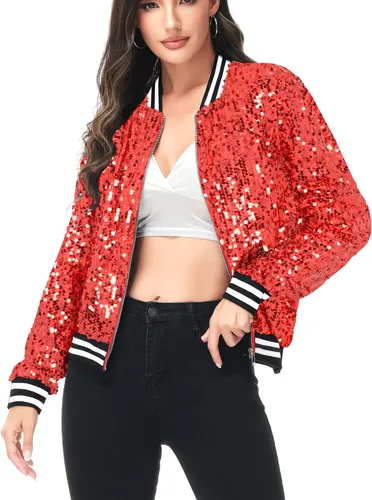 Vista 10 de Anna-Kaci - Chaqueta de manga larga con cremallera frontal y puños acanalados para mujer (personalizable)