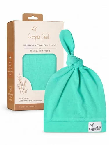 Vista 67 de Gorro de bebé con nudo superior elástico suave "Fern" por Copper Pearl