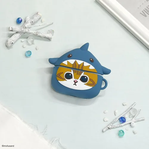 Vista 6 de Gourmandies MOFU-15A Shark Nyan - Funda de silicona compatible con AirPods Pro (2ª generación)