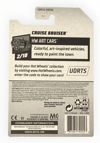 Vista 2 de Hot Wheels Crucero Bruiser - 66/250 Art Cars 2/10