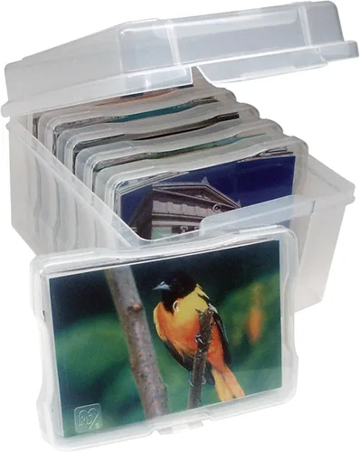 Vista 2 de Advantus (61989CT) caja transparente para guardar fotos con 6 compartimiento individuales