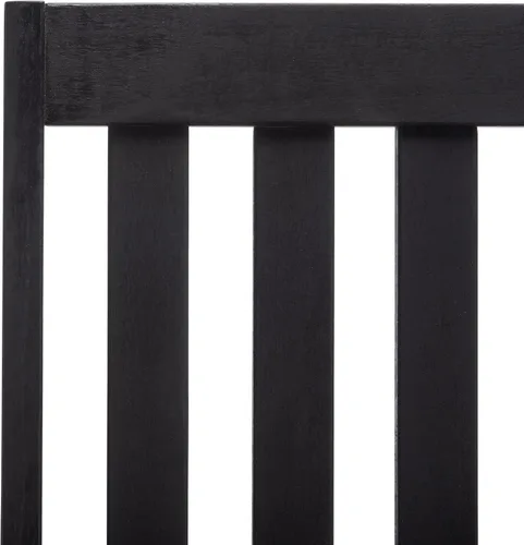 Vista 4 de SAFAVIEH Outdoor Collection Clayton - Mecedora de madera de acacia negra Negro