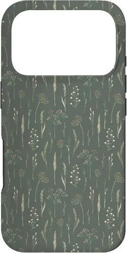 Vista 30 de Neutral Boho Dried Wildflower Meadow Botanical (Olive) Case for iPhone 17