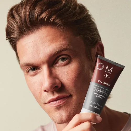 Vista 7 de MITCH by Paul Mitchell Calibrate - Crema espesante, sujeción media, bajo brillo, para todo tipo de cabello, 2.5 onzas líquidas