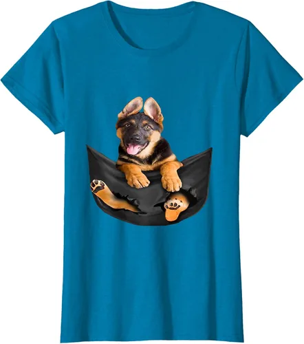 Vista 105 de Dog Lovers Gifts - Camiseta divertida con cara de perro con bolsillo, Negro, S