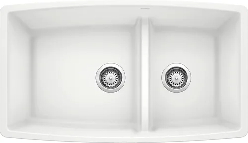 Vista 10 de Fregadero Blanco Performa Silgranit II Cascada., 441315 Trufa