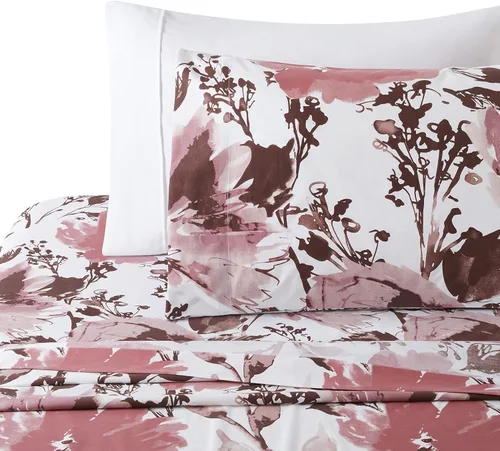 Vista 2 de Marina Decoration Ropa de cama ultra suave y sedosa con bolsillo profundo, rayón derivado de bambú para todas las estaciones, juego de sábanas de 6