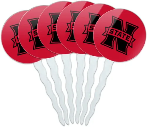 Vista 257 de Abilene Christian - Juego de 6 palillos para cupcakes con logotipo secundario