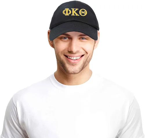 Vista 5 de DALIX Phi Kappa Theta - Gorro bordado con letras griegas