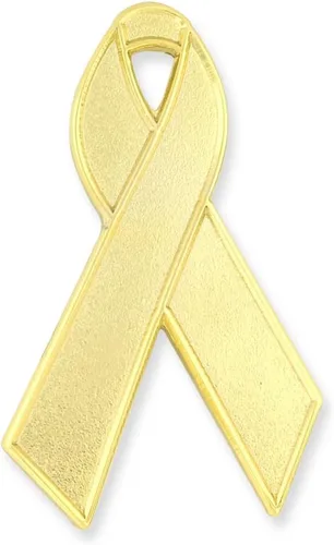 Vista 35 de PinMart Awareness - Pin de solapa esmaltado – Pin de cinta chapado en níquel y oro – Cinta de prevención y conciencia – Broche de joyería con parte