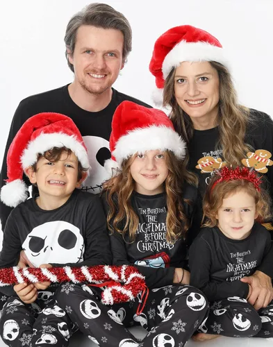 Vista 6 de Disney Pijamas familiares de The Nightmare Before Christmas para hombres, mujeres, niños y niñas