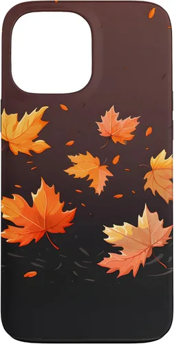 Vista 24 de Autumn Maple Leaves Swirling in The Wind Case for iPhone 17
