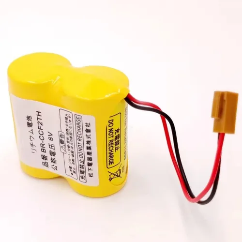 Vista 4 de BR-CCF2TH 6V 5000mah Batería con enchufe marrón para Fanuc A98L-0001-0902/A98L-0031-0006 PLC Back-Power