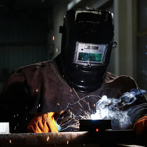 Vista 5 de Casco de soldadura oscurecimiento automático: DEKORPO Verdadero Color Solar Powered Auto Oscurecimiento Soldador Máscara Capucha Cascos