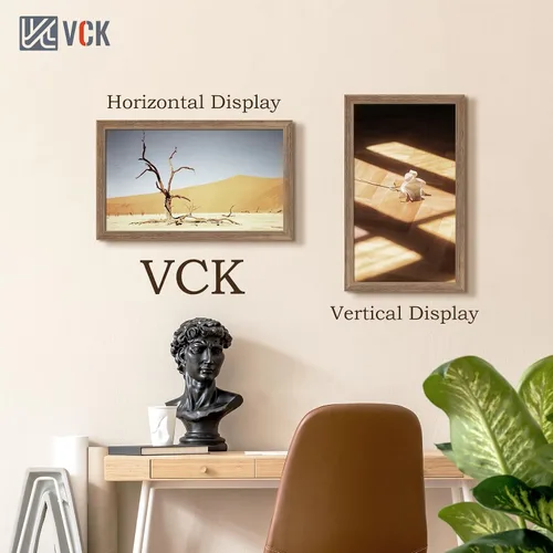 Vista 160 de VCK Marcos para póster de madera maciza de 22.375 x 34 pulgadas, marco de fotos A1 negro con montaje en pared, paquete de 3