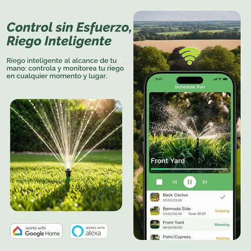 Vista 4 de ImoLaza Controlador de rociadores para exteriores, temporizador