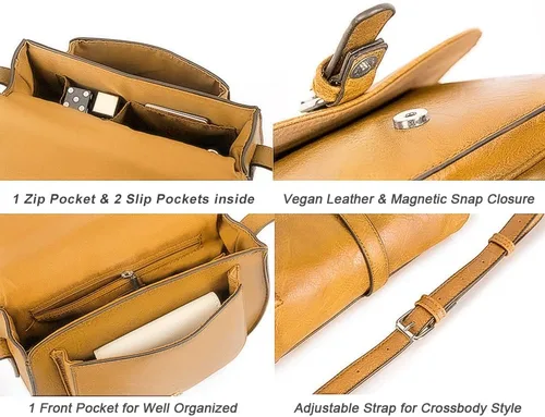Vista 4 de Anna Jones Bolsa de hombro de tira ajustable, bandolera, cartera pequeña, para mujer