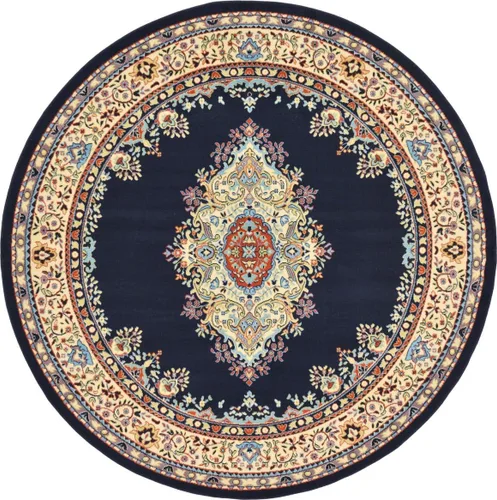 Vista 70 de Unique Loom - Alfombra de área estilo persa tradicional de la colección Reza, de 2 pies 2 pulgadas x 3 pies, colores negro y beige