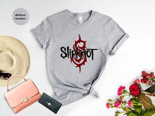 Vista 4 de Slipknot Camiseta Metal Music Shirt Blanco, Blanco