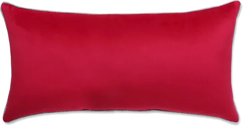 Vista 2 de Pillow Perfect Funda de almohada lumbar para interiores, 18.5 x 11.5 pulgadas, color rojo