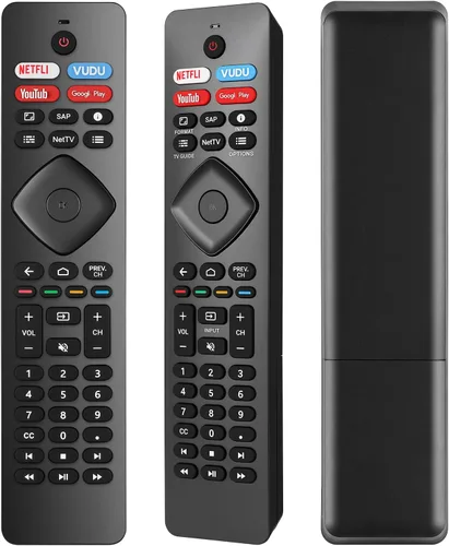 Vista 7 de Paquete de 2: repuesto para control remoto Philips Smart TV, compatible con televisores inteligentes Android Philips-4K UHD