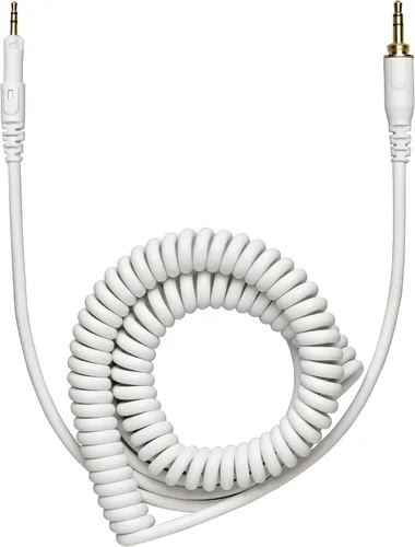 Vista 5 de Cable en espiral de repuesto Audio-Technica HP-CC para audífonos de la serie M, Negro